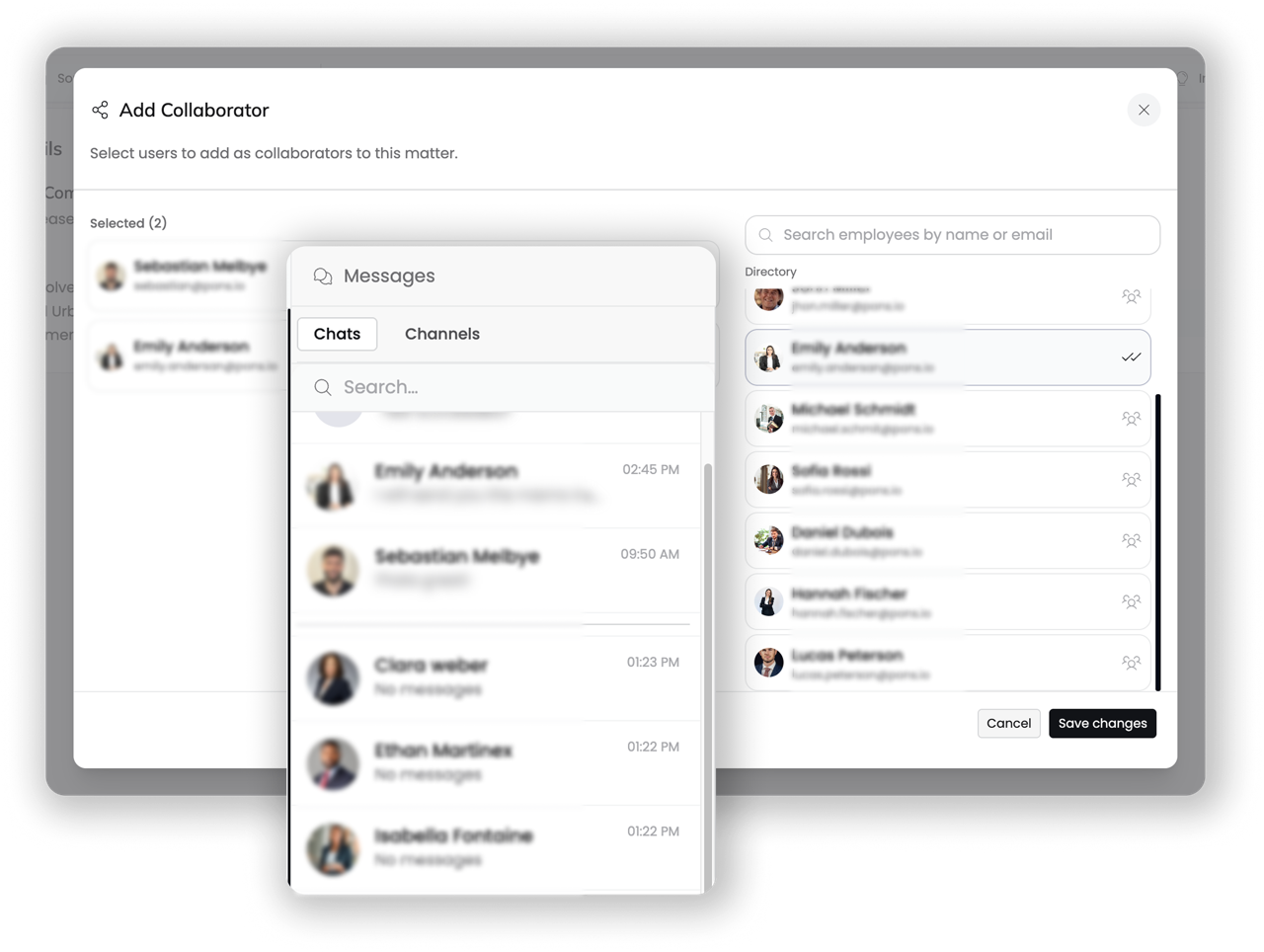 Collaboration workspace overview