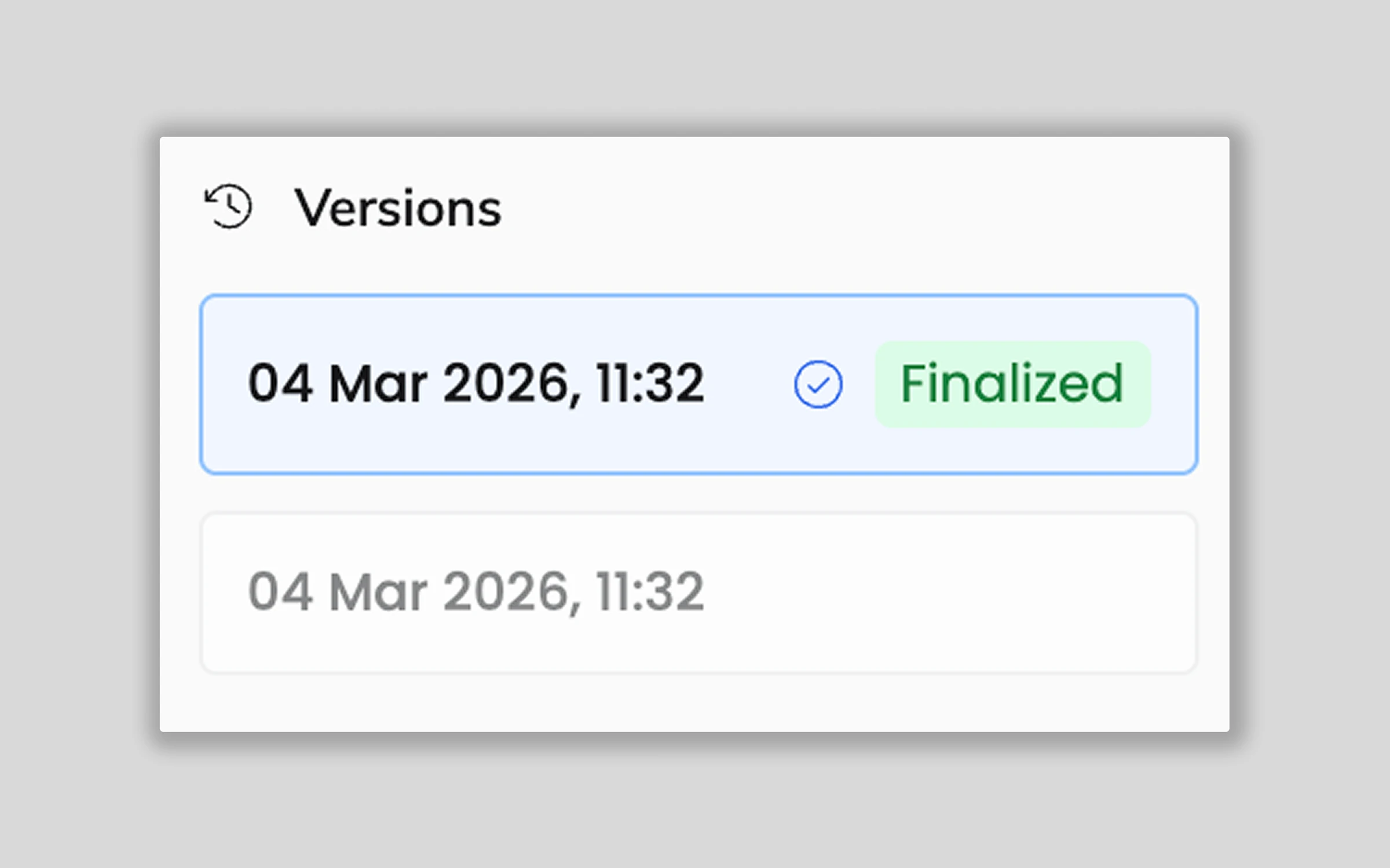 Full version history for every document
