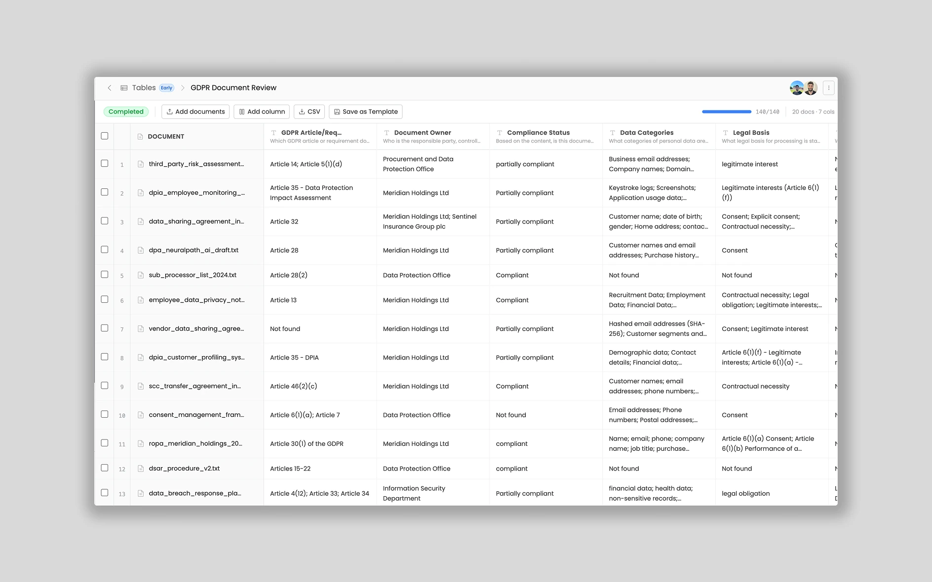 Upload documents and tell PONS what to look for