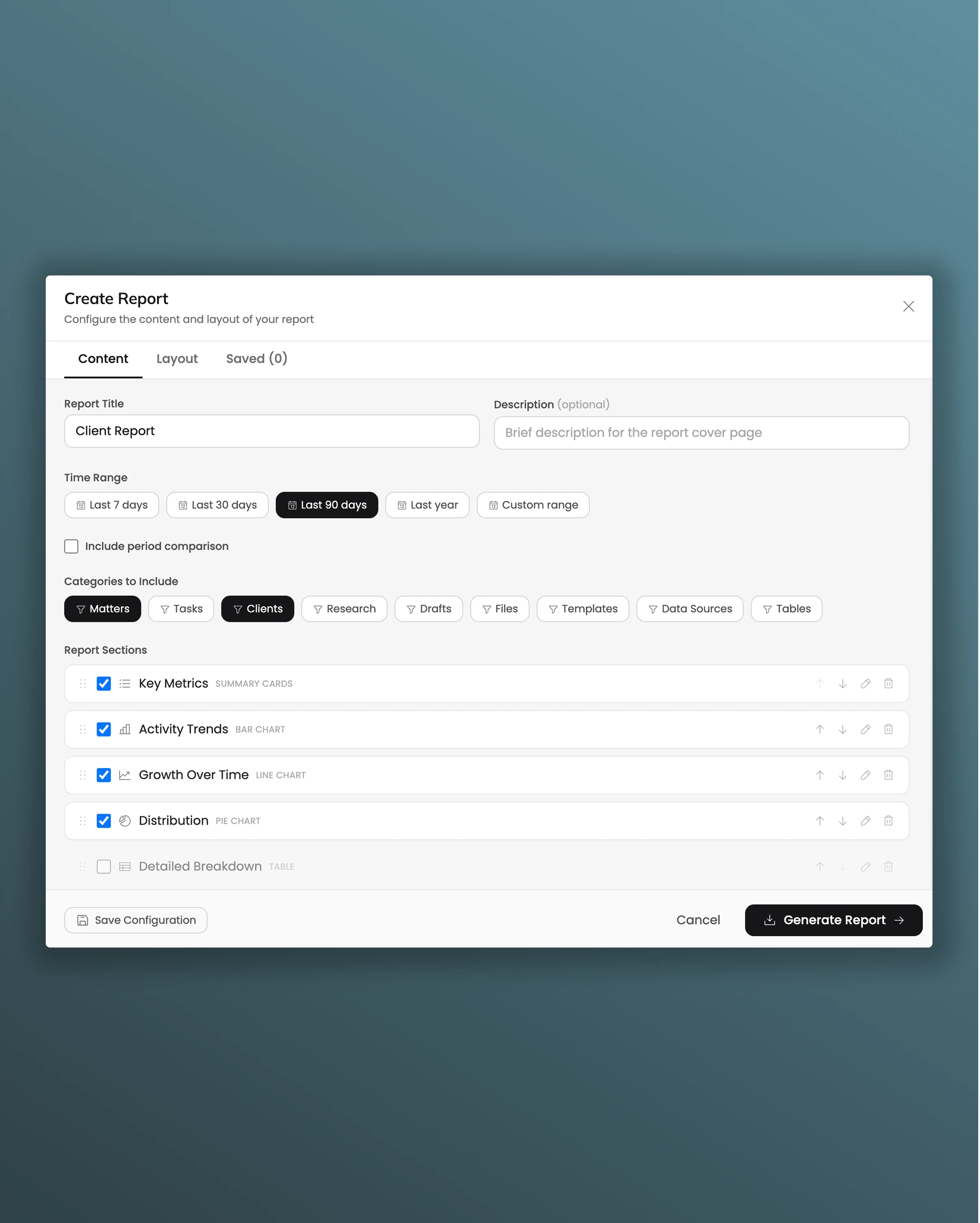 Client-ready reporting